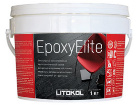 Затирка эпоксидная двухкомпонентная Litokol Epoxyelite E.03 1кг жемчужно-серая